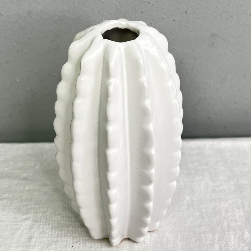 White Cactus Vase Rosemary Stem Creative Co-op Desert Succulent Decoration NWT - Picture 6 of 9